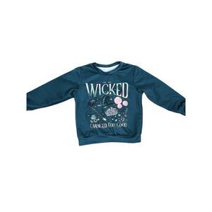 Wicked sweatshirt teal kids 5-6Y graphic cozy cute